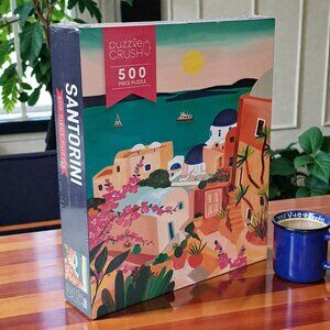 New by Puzzle Crush 500 Piece Puzzle Santorini New Sealed